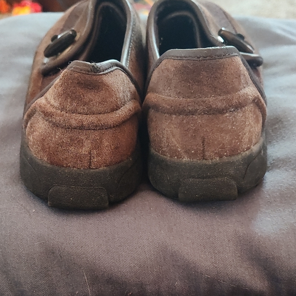 Lands' End Women's Brown Suede Flats - Picture 8 of 8